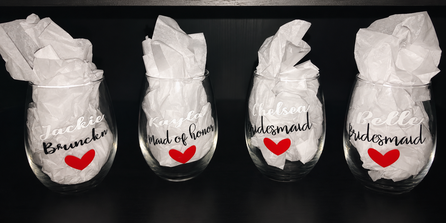 Bridal Party Glasses